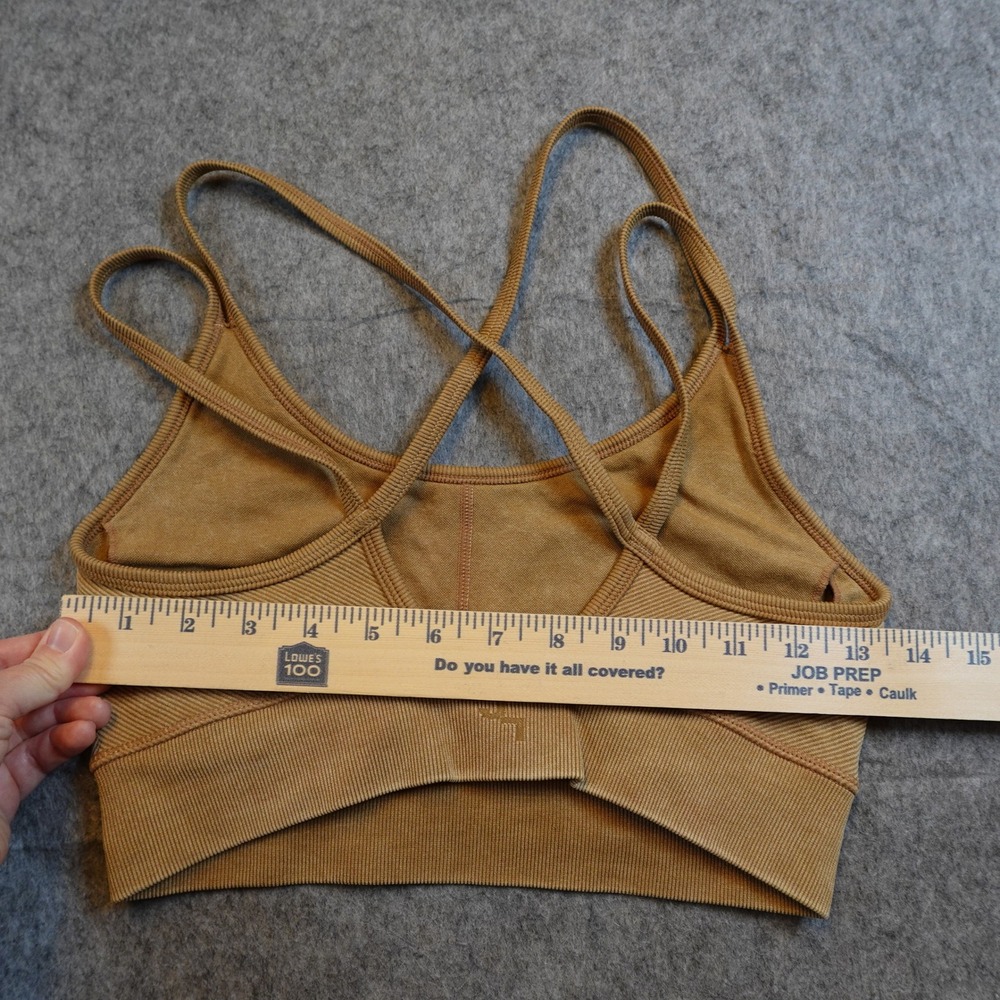 JoyLab Tan Crossback Ribbed Sports Bra - Picture 4 of 6